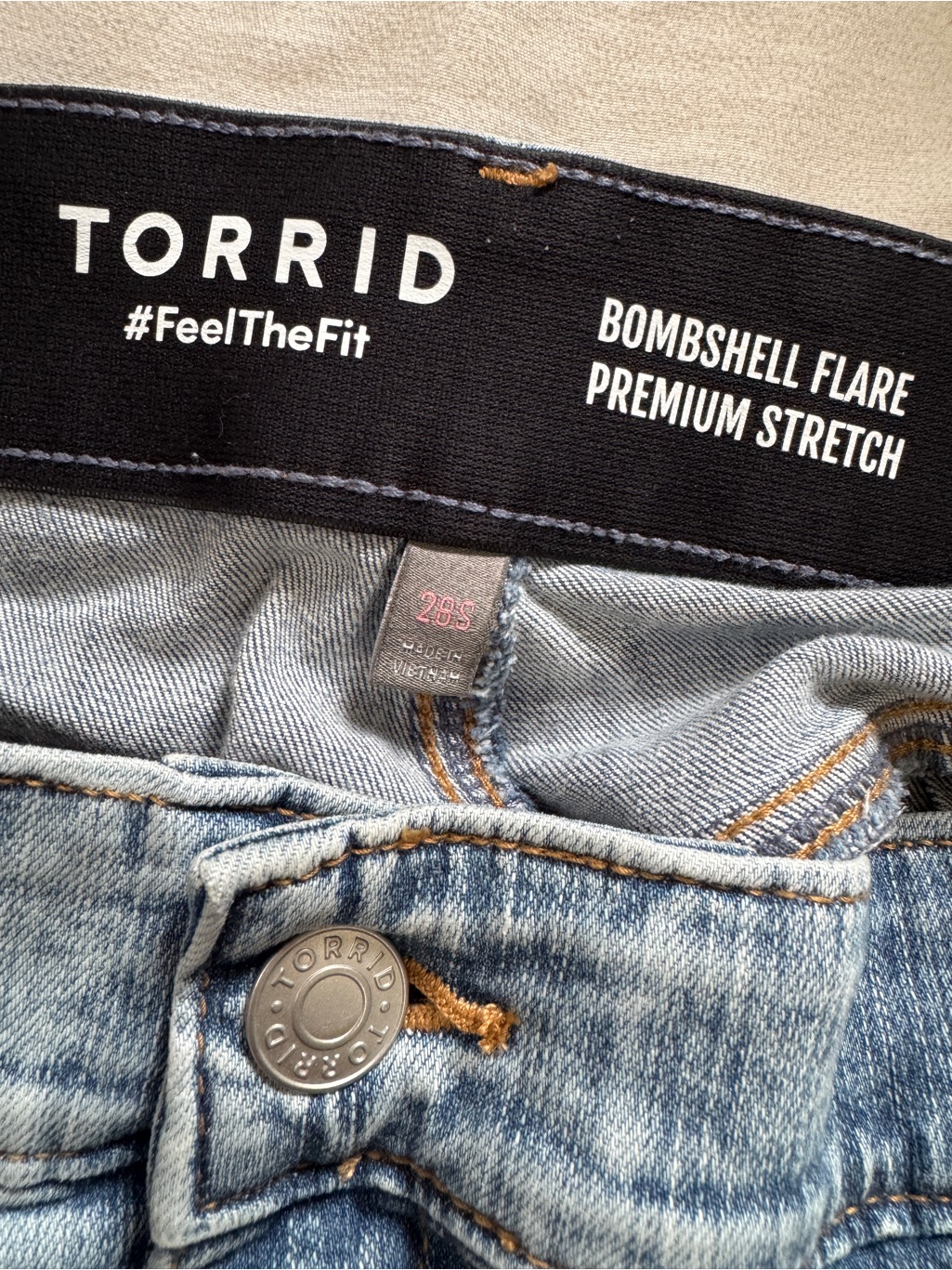 Torrid Light Wash High-Rise Flare Jeans - Women — image 4 of 4